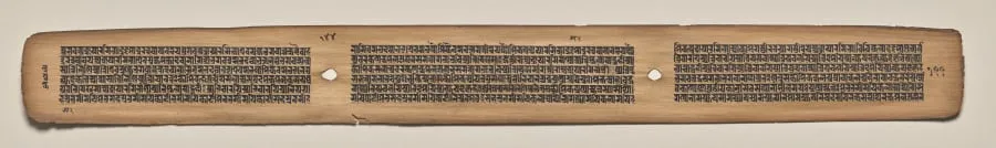 Text, Folio 144 (verso), from a Manuscript of the Perfection of Wisdom in Eight Thousand Lines (Ashtasahasrika Prajnaparamita-sutra), by Unknown, unspecified, 14