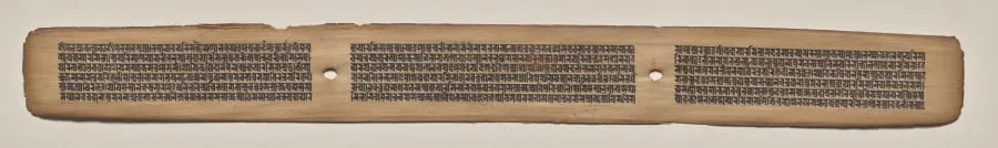 Text, folio 163 (recto), from a Manuscript of the Perfection of Wisdom in Eight Thousand Lines (Ashtasahasrika Prajnaparamita-sutra), by Unknown, unspecified, 14