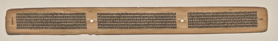 Text, folio 172 (verso), from a Manuscript of the Perfection of Wisdom in Eight Thousand Lines (Ashtasahasrika Prajnaparamita-sutra), by Unknown, unspecified, 14