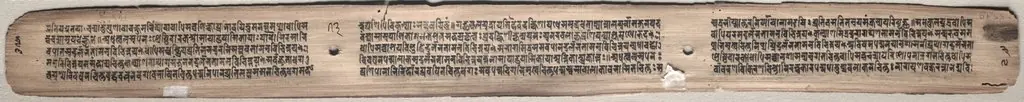 Text, folio 73 (verso) from a Gandavyuha-sutra (Scripture of the Supreme Array), by Unknown
