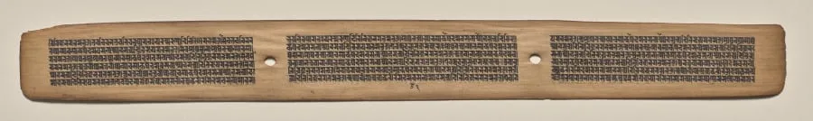 Text, Folio 95 (recto), from a Manuscript of the Perfection of Wisdom in Eight Thousand Lines (Ashtasahasrika Prajnaparamita-sutra), by Unknown, unspecified, 14