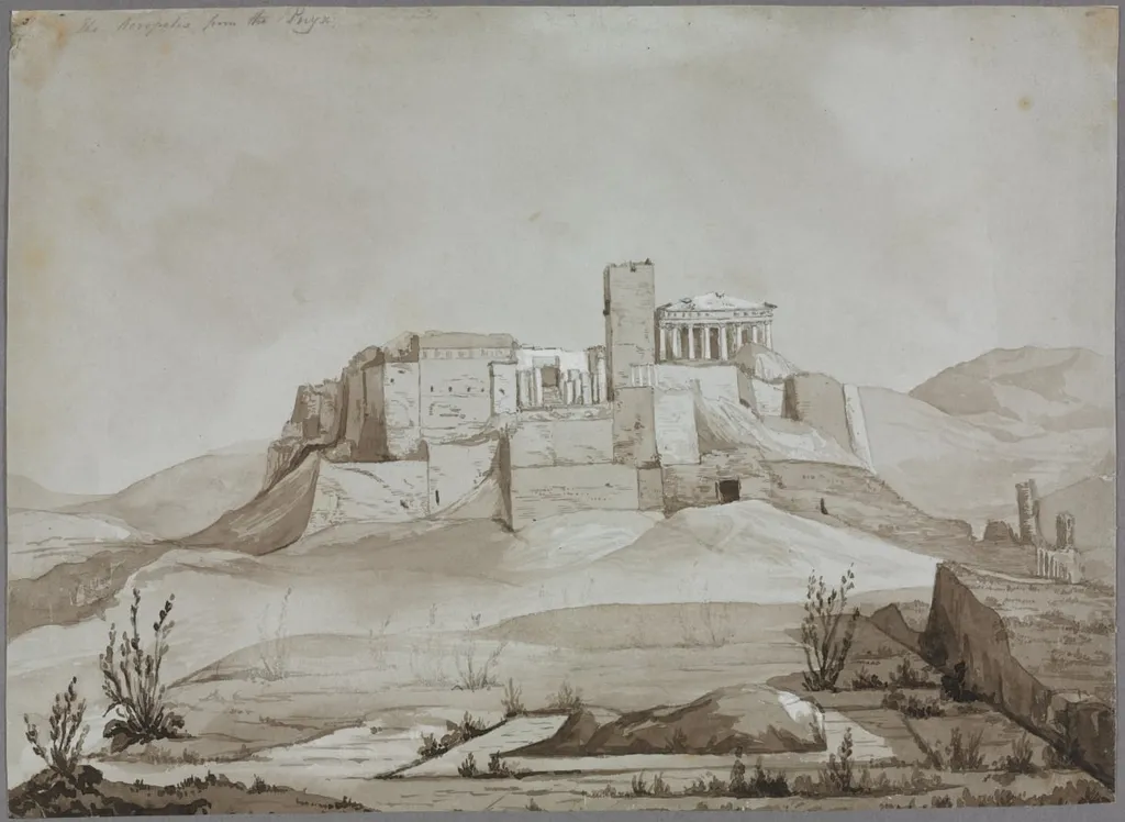 The Acropolis from the Pnyx, Athens, Greece, by Unknown, 1844