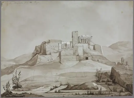 The Acropolis from the Pnyx, Athens, Greece, by Unknown
