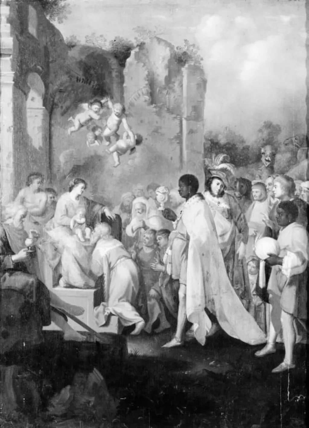 The Adoration of the Kings, by Unknown, 1638