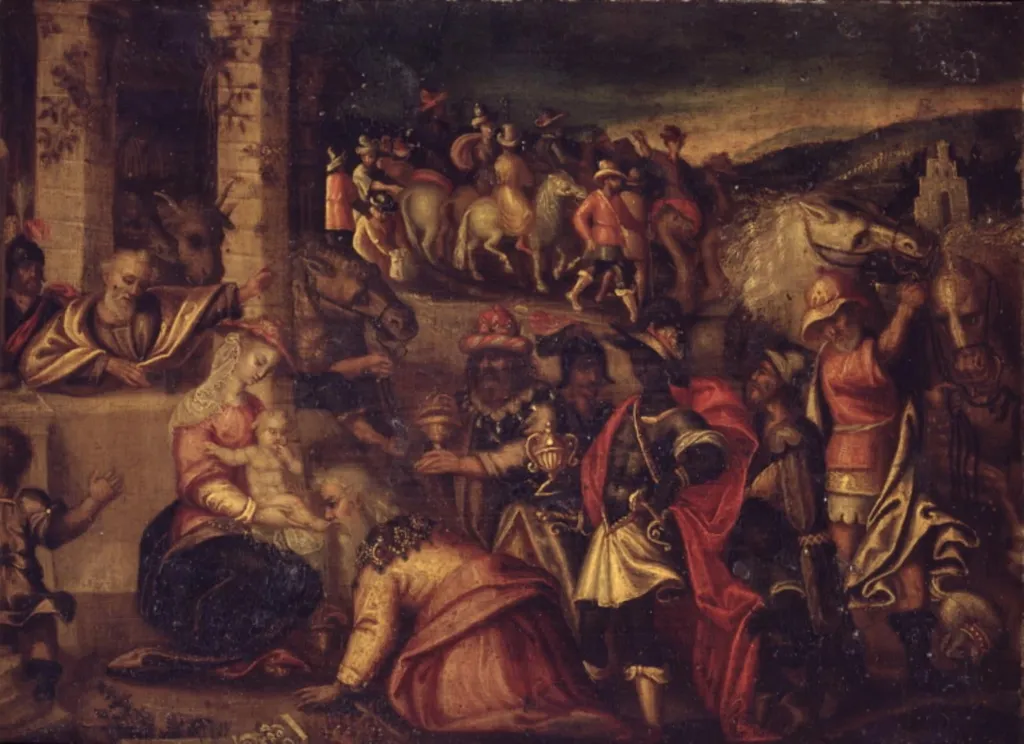 The Adoration of the Kings, by Unknown, 1550