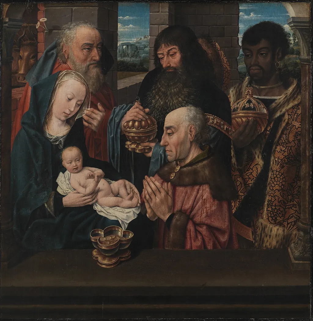 The Adoration of the Kings, by Unknown, oil, 1500
