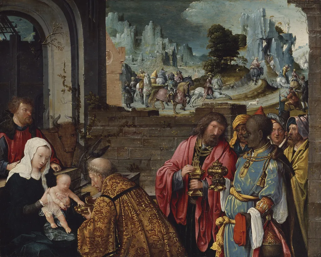The Adoration of the Magi, by Unknown, oil, 1510