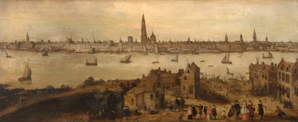 The Antwerp Waterfront, by Unknown