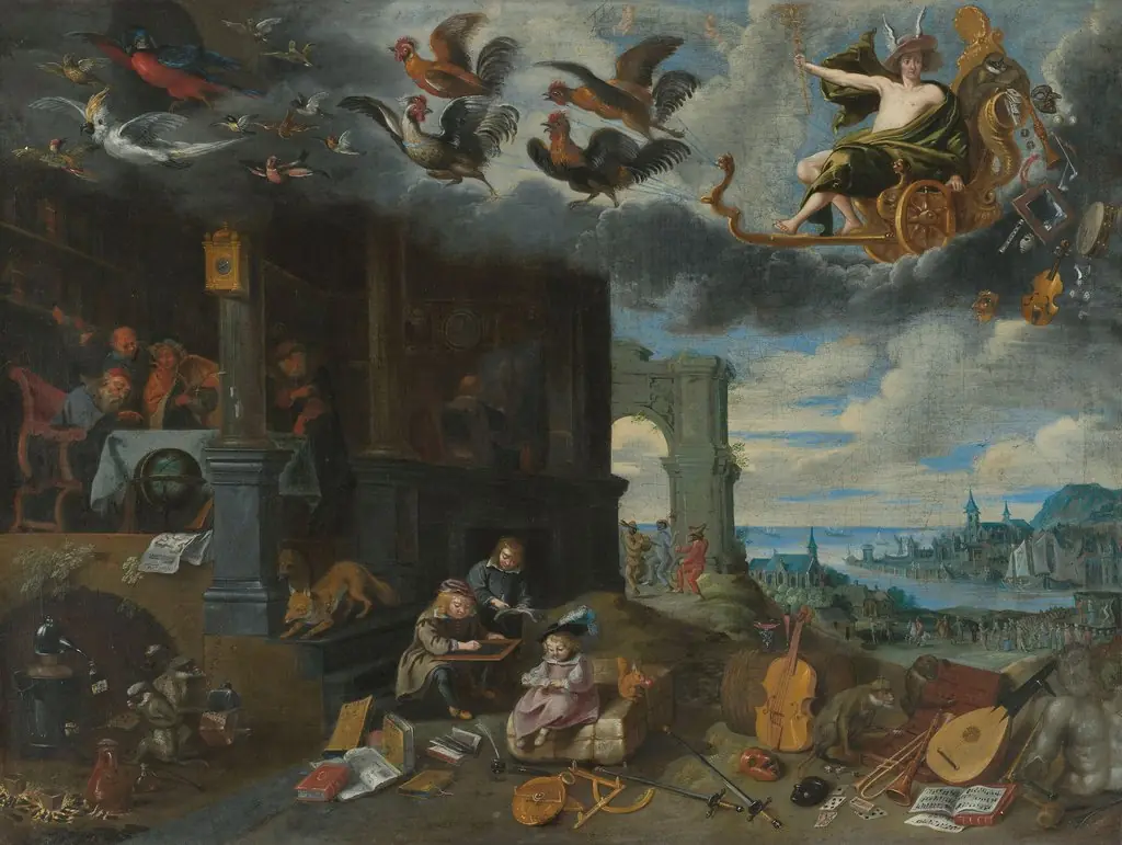 The apotheosis of commerce and science, by Unknown
