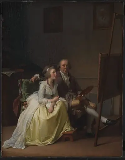 The Artist and his Wife Rosine, née Dørschel, by Unknown