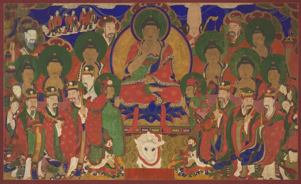 The Assembly of Tejaprabha Buddha, by Unknown