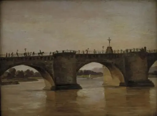 The Augustus Bridge in Dresden, by Unknown