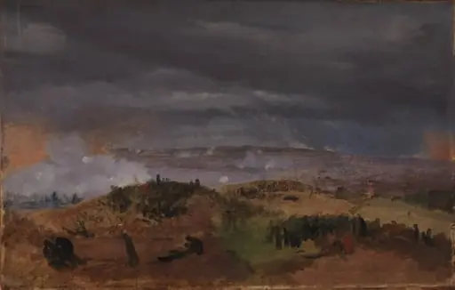 The Battle of Isted 25 July 1850. Study, by Unknown