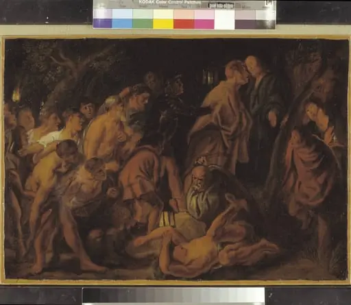 The Betrayal and Arrest of Christ in Gethsemane, by Unknown