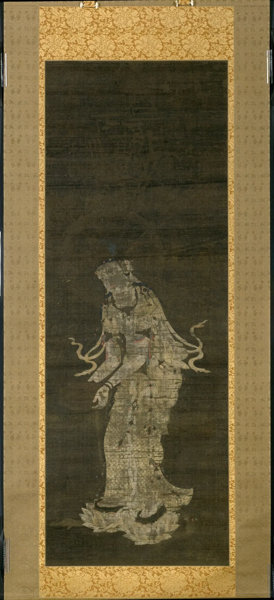 The Bodhisattva Kannon, from the triptych Approach of the Amida Trinity, by Unknown, unspecified, 1250