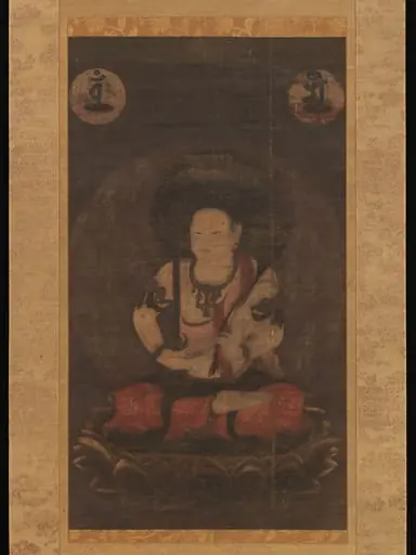 五髻文殊菩薩像|The Bodhisattva Monju (Manjushri) with Five Topknots, by Unknown