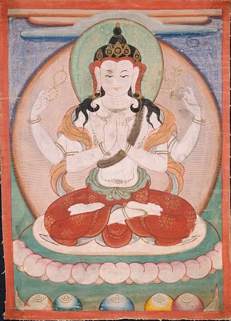 The Bodhisattva Shadakshari Lokeshvara, by Unknown