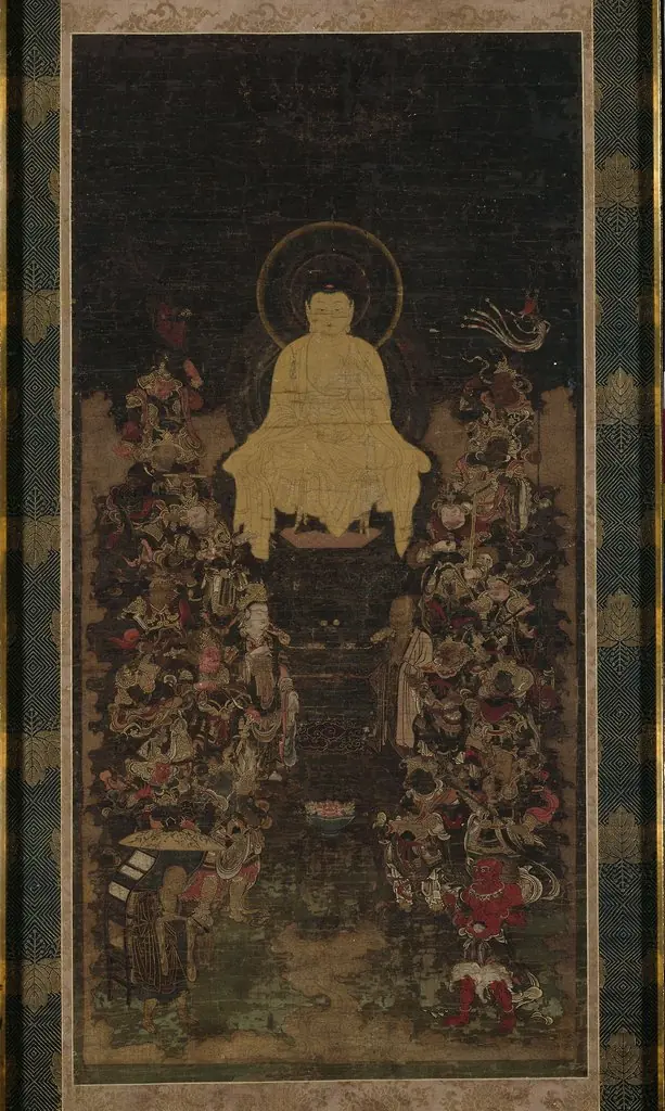 The Buddha Preaching the “Perfection of Wisdom” (Prajnaparamita) Sutra, by Unknown