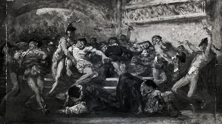 The Carousal (Scene from Faust?), by Unknown