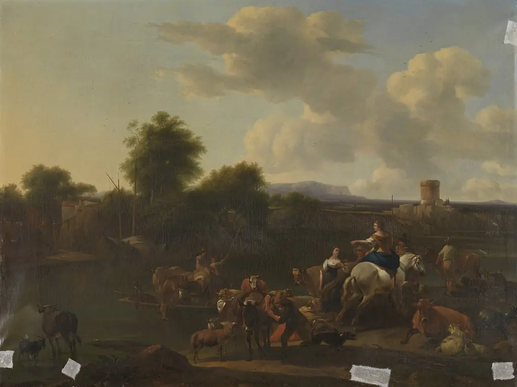 The cattle ferry, by Unknown