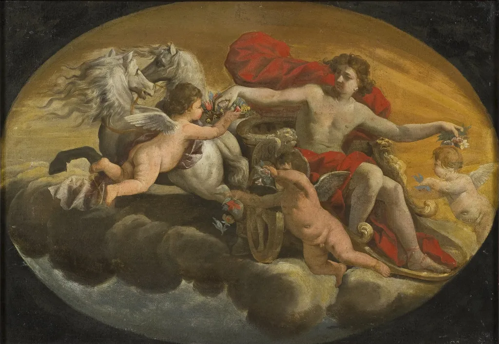 The Chariot of Phoebus, by Unknown, oil