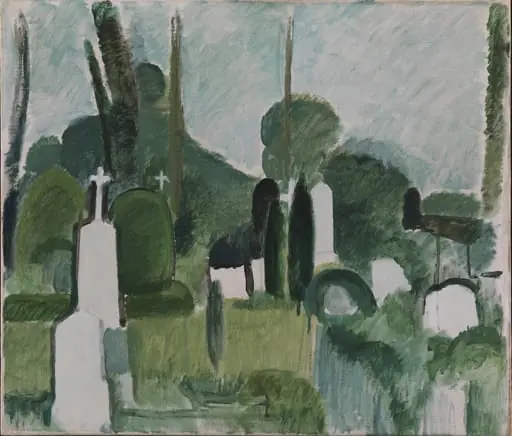 The Churchyard in Svanninge, by Unknown