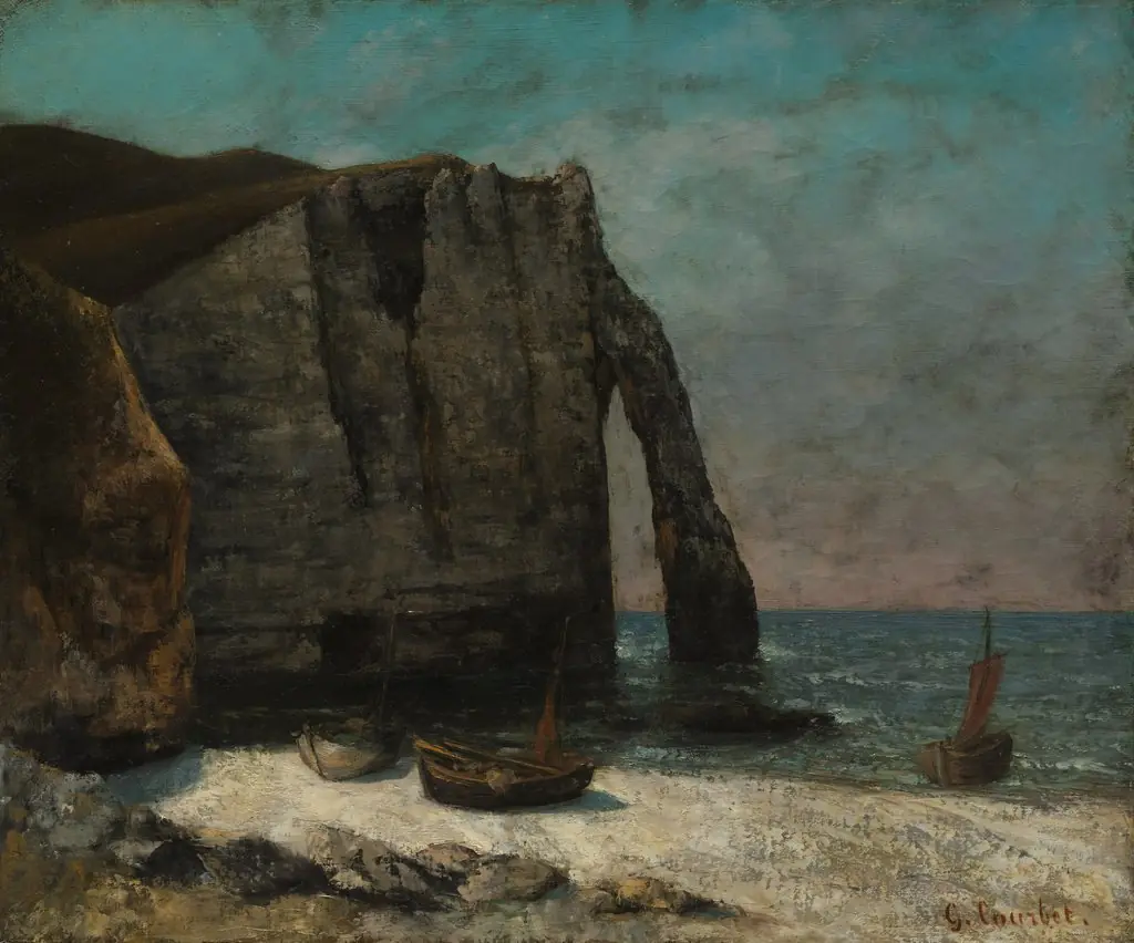 The Cliff at Étretat, by Unknown