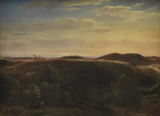 The Coast of Jutland Seen from Mølleknap Hills in Funen, by Unknown