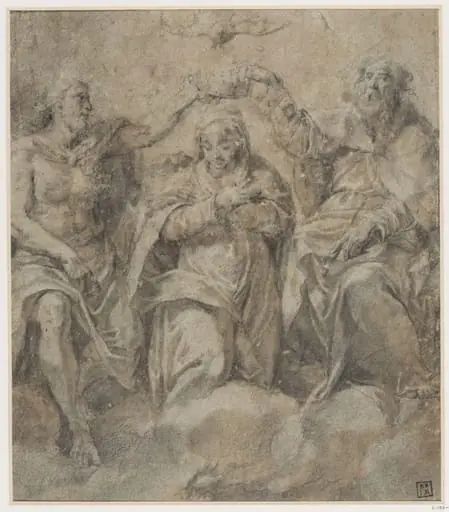 The Coronation of the Virgin, by Unknown