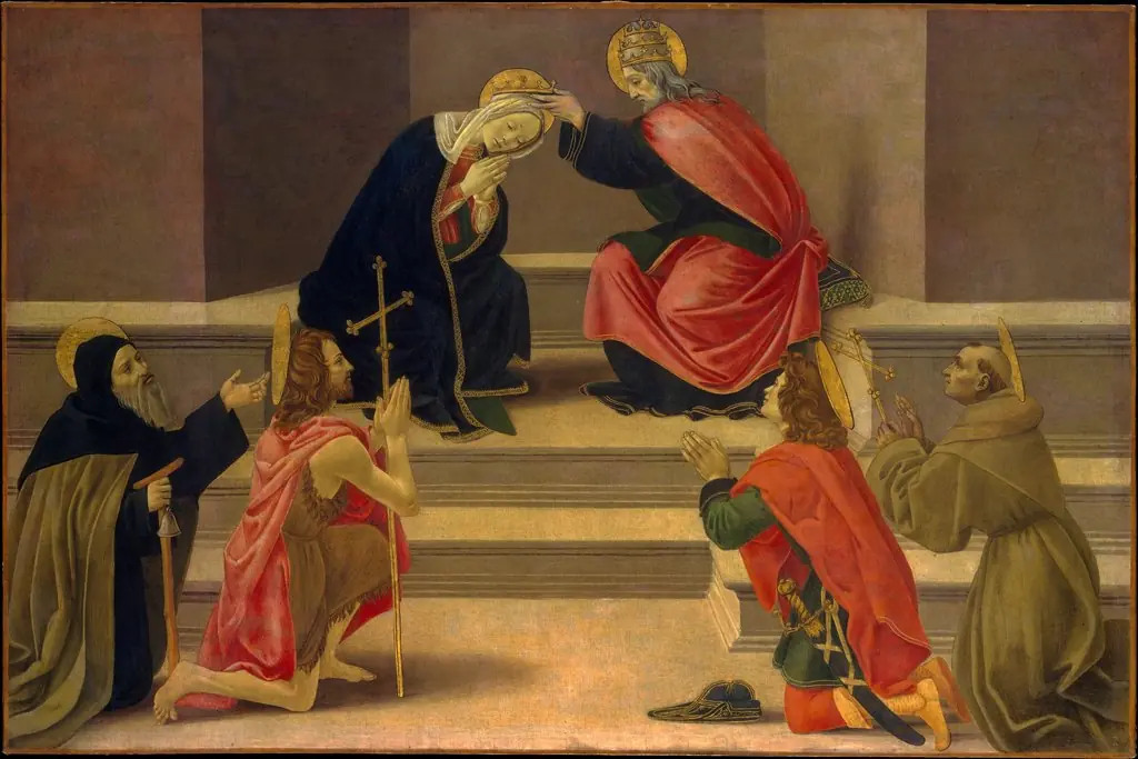 The Coronation of the Virgin, by Unknown, 1500