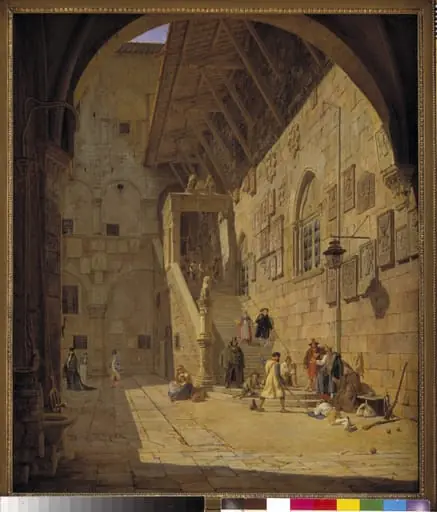 The Courtyard of the Palazzo del Bargello. Florence, by Unknown