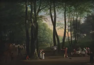The Dancing Glade at Sorgenfri, North of Copenhagen, by Unknown, 1800