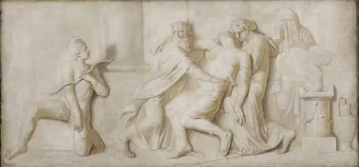 The Death of Achilles, by Unknown