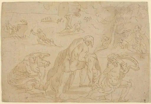 The Deluge, from the Loggia of the Vatican, by Unknown