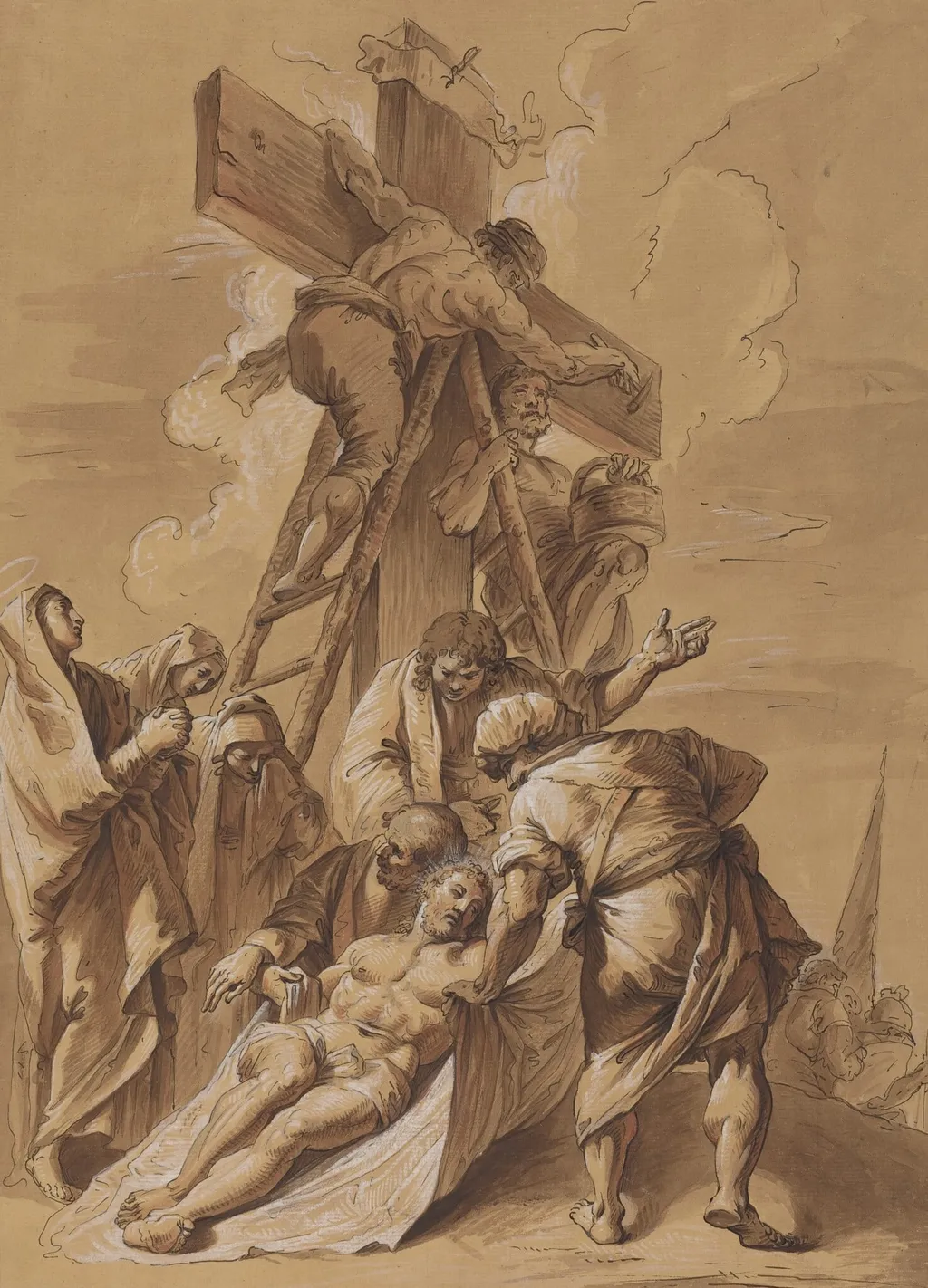 The Deposition, by Unknown, ink, 1701