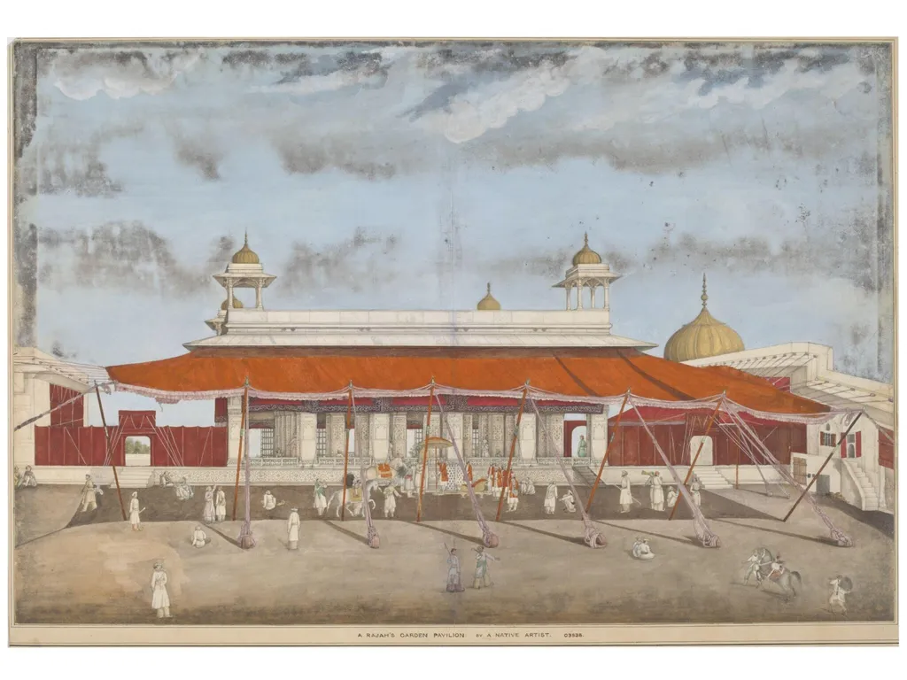 The Diwan-i Khas or Private Hall of Audience, Delhi., by Unknown, paint, 1820