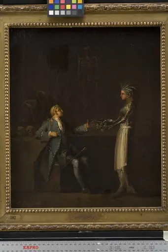 The Doctor´s Wife Reveals her Husband´s Intention of Anatomising Niels Klim, by Unknown