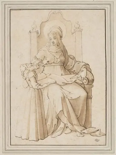 The Education of the Virgin, by Unknown