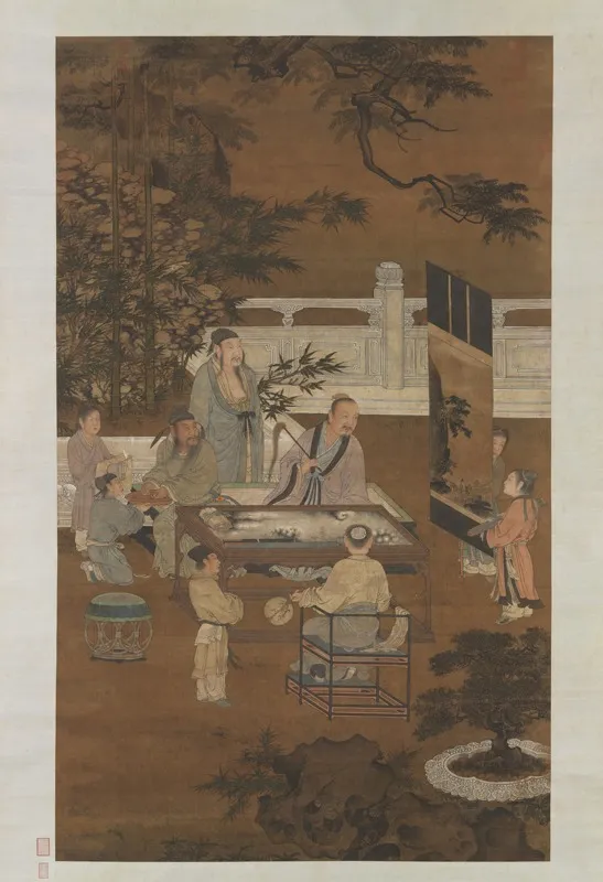The Eighteen Scholars (Painting), by Unknown, unspecified