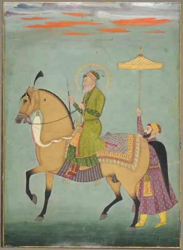 The Emperor Alamgir (reigned 1658–1707) on Horseback, by Unknown