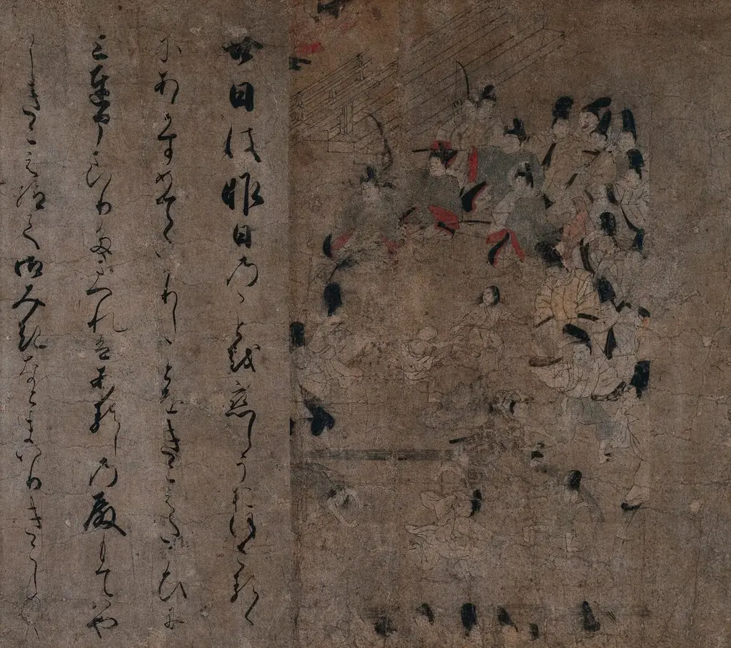 The Emperor's Attendance at the Horse Race: Episode from the Tale of Eiga (Eiga Monogatari), by Unknown
