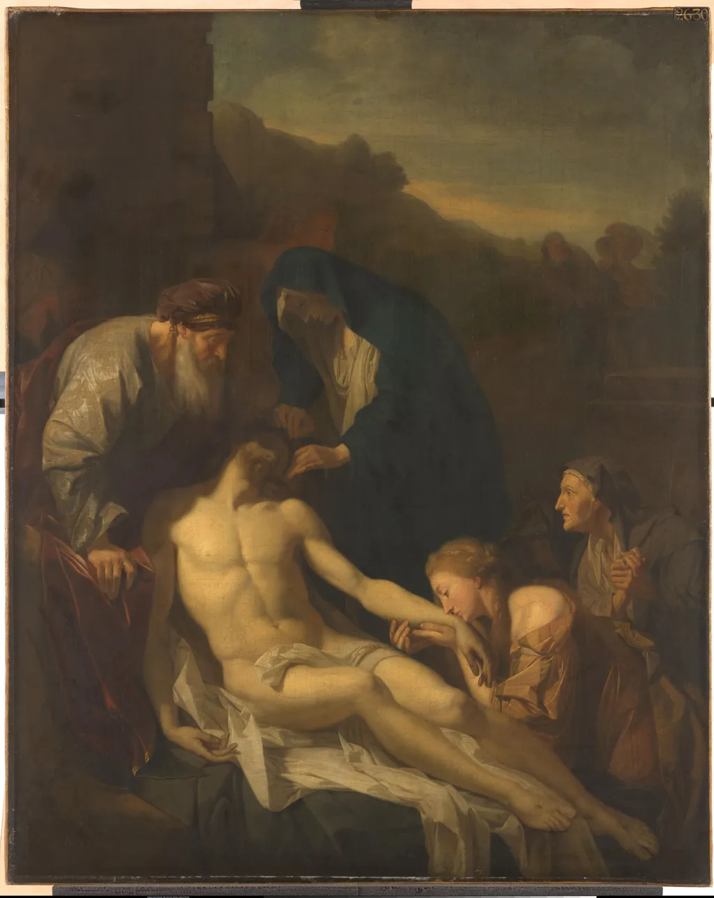 The Entombment, by Unknown, unspecified, 1696