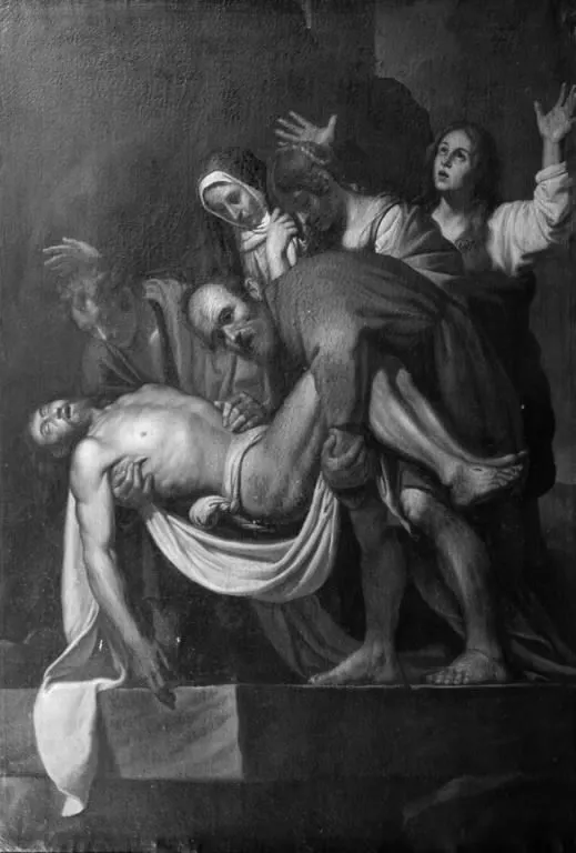 The Entombment of Christ, by Unknown, oil, 1641