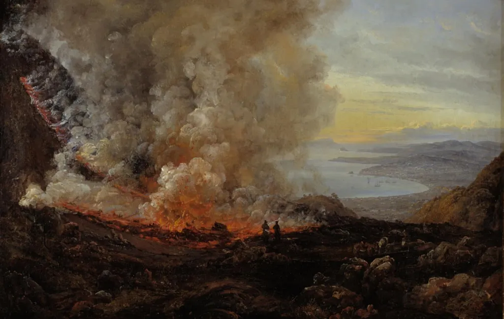 The Eruption of Vesuvius, by Unknown, 1820