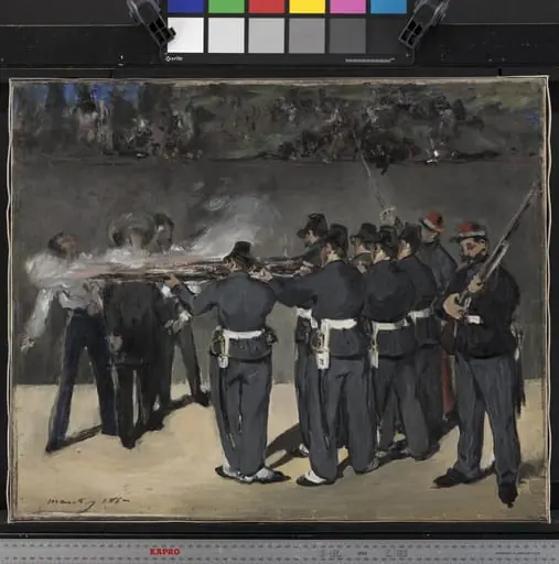The Execution of Emperor Maximilian, by Unknown, 1867