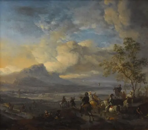 The Falcon Hunt, by Unknown