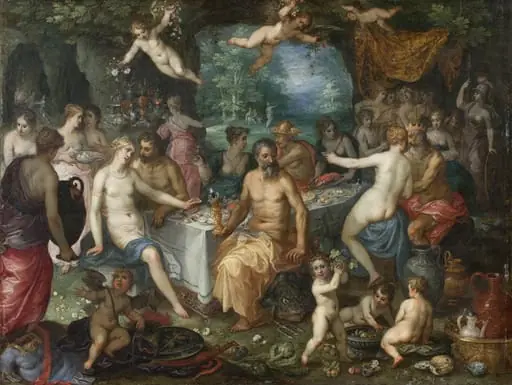 The Feast of the Gods. The Wedding of Peleus and Thetis, by Unknown