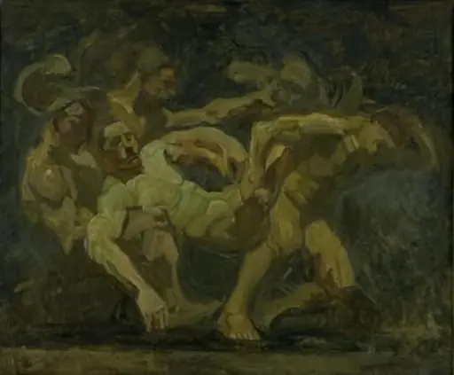 The Fight for the Corpse of Patroclus, by Unknown
