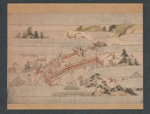 秋夜長物語絵巻断簡|The Final Scene from A Long Tale for an Autumn Night (Aki no yonaga monogatari), by Unknown, 1400