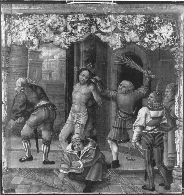 The flagellation of Christ, by Unknown